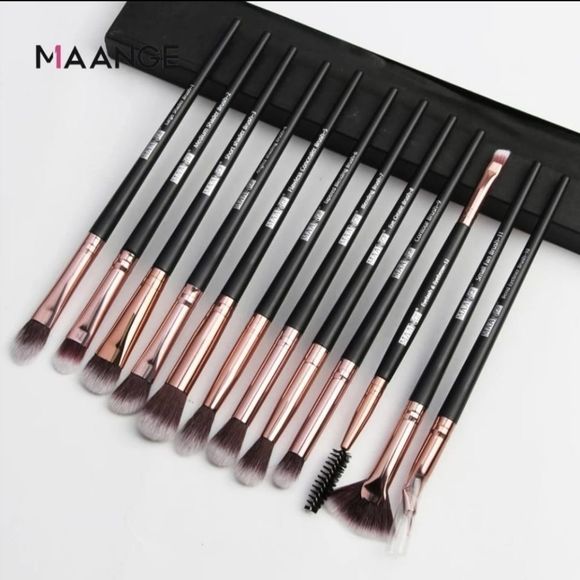 MAANGE Makeup Brushes Pro Pink Brush Set Powder Ey - Picture 1 of 3